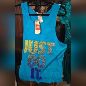 Vintage Nike Vibrant Blue Tank Top